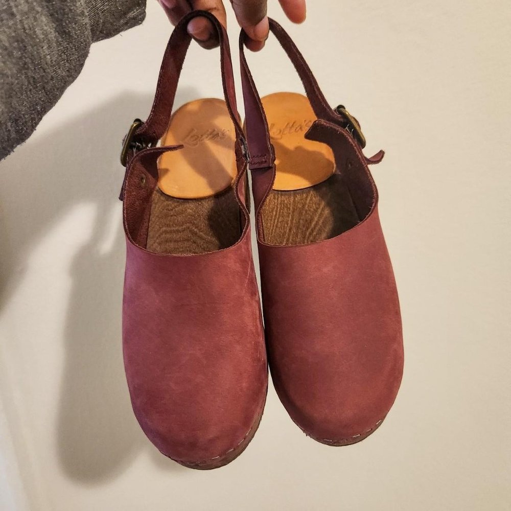 Lotta from Stockholm Plum Slingback low clog